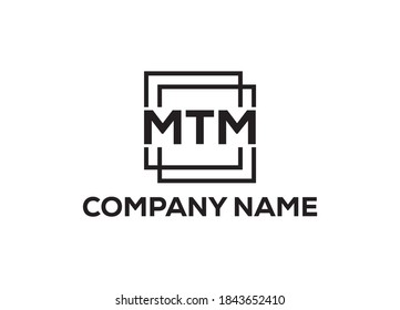 Initial Letter MTM Logo or Iocn Design Vector Image Template