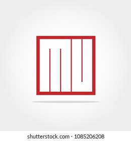Initial Letter MU Logo Template