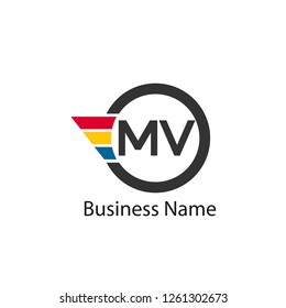 Initial Letter MU Logo Template