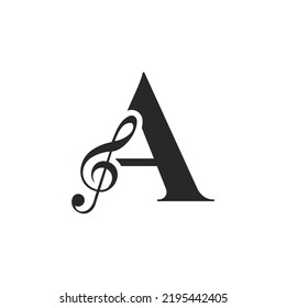 Logo De La Letra Inicial A. Plantilla de vectores de iconos de logotipo de podcast de Dj