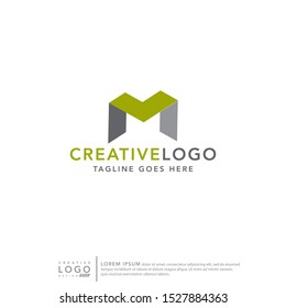 Initial Letter MV Logo Elegant Minimalist Modern Logotype.