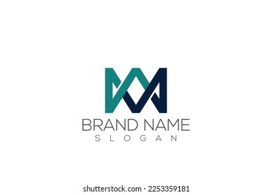 Initial Letter Mw Or Wm Logo Design