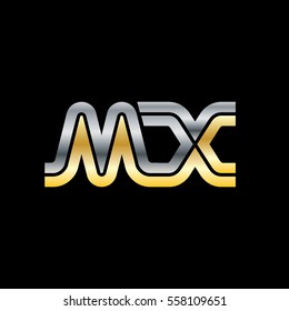 Initial Letter MX Linked Design Logo
