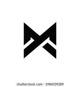 logotipo MX de letra inicial o monograma de icono. EPS 10