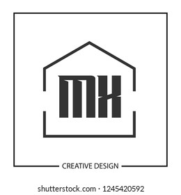 Initial Letter MX Logo Template Design
