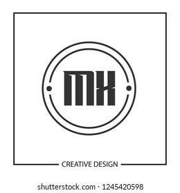 Initial Letter MX Logo Template Design