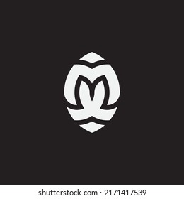 Initial letter MX monogram logo template.
