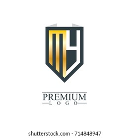 Initial Letter MY Company Design Logo Template