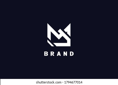 Initial letter MY graphic logo template, modern and elegant logo design.