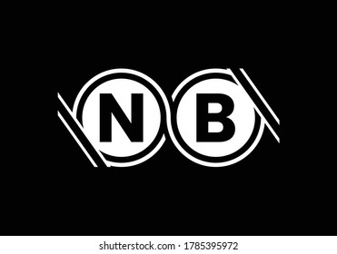 Initial Letter N B Logo Design. Monogram logo. Graphic Alphabet Symbol for Corporate Business Identity.