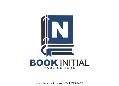 Anfangsbuchstabe N-Buchlogo