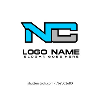 Initial Letter N C Logo Template Stock Vector (Royalty Free) 769301680 ...