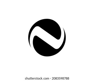 Initial Letter N Circle Logo Fully Editable Logo Template