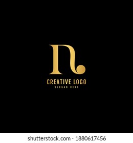 Initial Letter N combination with slash logo.  Typography for Company and Business Logo.