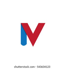 Initial Letter N IV Linked Rounded Lowercase Logo