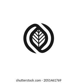 Initial Letter N Leaf Natural Green Growth Organic Logo Design Inspiration