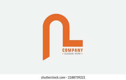 Initial Letter N Logo. N letter for logo. Abstract N minimal style letters, vector typographic design.Letter N logo template illustration design.