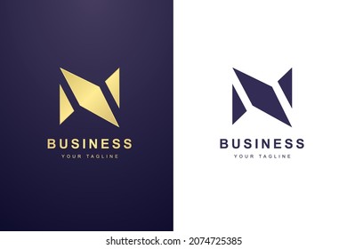 Initial Letter N Logo für Business oder Media Company.