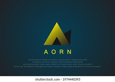Initial letter A or N logo, Creative, Simple and Elegant  Template in Flat Design Monogram illustration. Design Vector Illustration.