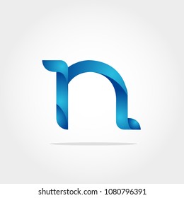 Initial Letter N Logo Design