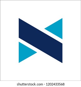 Initial Letter N logo design template Elements