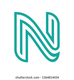 Initial / Letter N Logo Design