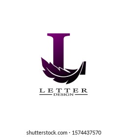Initial Letter N Logo. Design concept  luxury feather element and Letter N for corperate, lawyer, notary, firm and more brand identity.