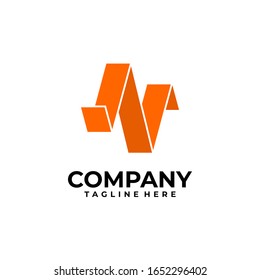 initial letter N logo design vector inspiration