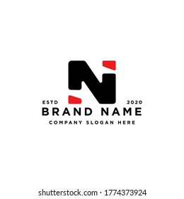 initial letter N logo design vector inspiration