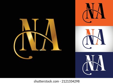 Initial Letter N A Logo Design Vector. Graphic Alphabet Symbol For Corporate Business Identity