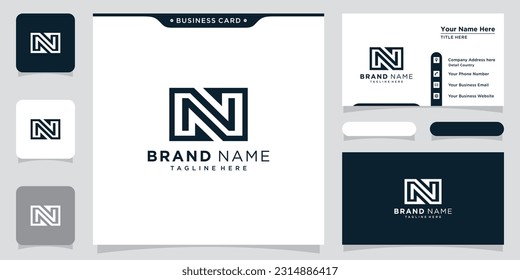 Initial Letter N Logo Design vector Template. Creative N Logo Design
