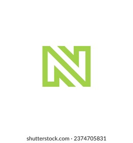 Plantilla de vector de diseño de logotipo N de carta inicial