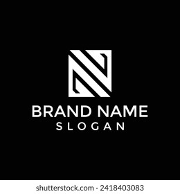 Initial Letter N Logo Design vector Template