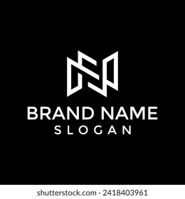 Initial Letter N Logo Design vector Template