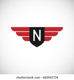 Initial Letter N logo design, vector icon template for professional branding and business.