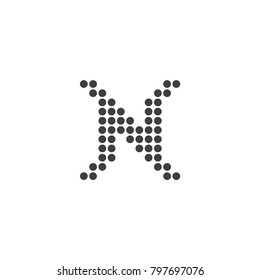 Initial letter N logo design
