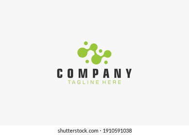 Initial Letter N Logo.  Geometric Hexagonal Line isolated. Usable for Business, Building and Technology Logos. Flat Vector Logo Design Template Element.