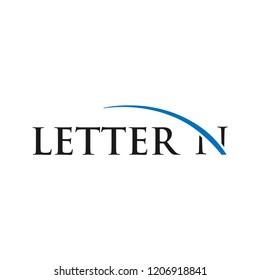 Initial letter n logo icon design illustration template