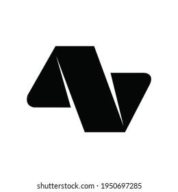 initial letter N logo or icon monogram. EPS 10