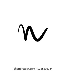 initial letter N logo or icon monogram. EPS 10