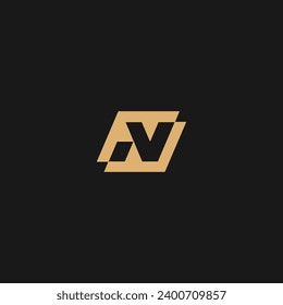 Initial letter N logo or N Icon vector design template, Creative minimal letter N logo design,
