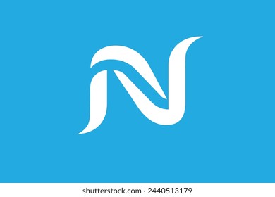 initial Letter N logo Icon, Initial Logo Template
