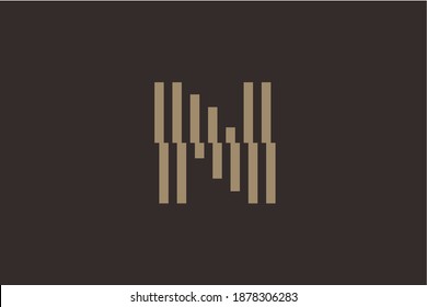 Letra inicial N logo diseño de internet. Mínimo, limpio y sencillo, con un logotipo de rayas, un negocio tecnológico.