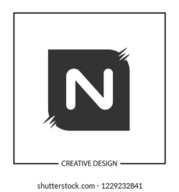 Initial Letter N Logo Template Vector Design