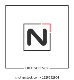 Initial Letter N Logo Template Vector Design