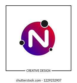 Initial Letter N Logo Template Vector Design