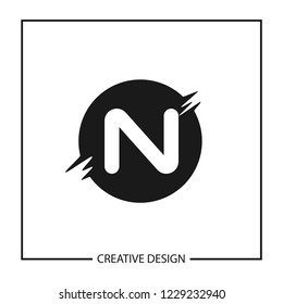 Initial Letter N Logo Template Vector Design