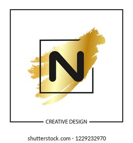 Initial Letter N Logo Template Vector Design