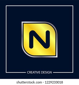 Initial Letter N Logo Template Vector Design
