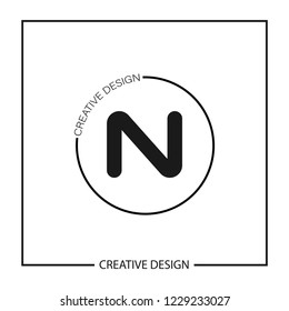Initial Letter N Logo Template Vector Design
